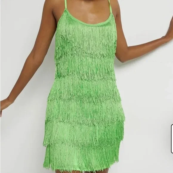 green emerald velvet dress Amazon.com: Uillui Women Glitter Sequin Fringe Mini Dress Sleeveless  Spaghetti Strap Tassel 70s Party Evening Prom Concert Sparkly Dress Green :  Clothing, Shoes & Jewelry main image 0
